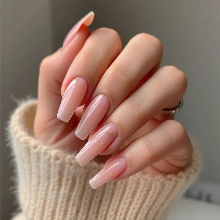 Nude Baby Ombre Nails