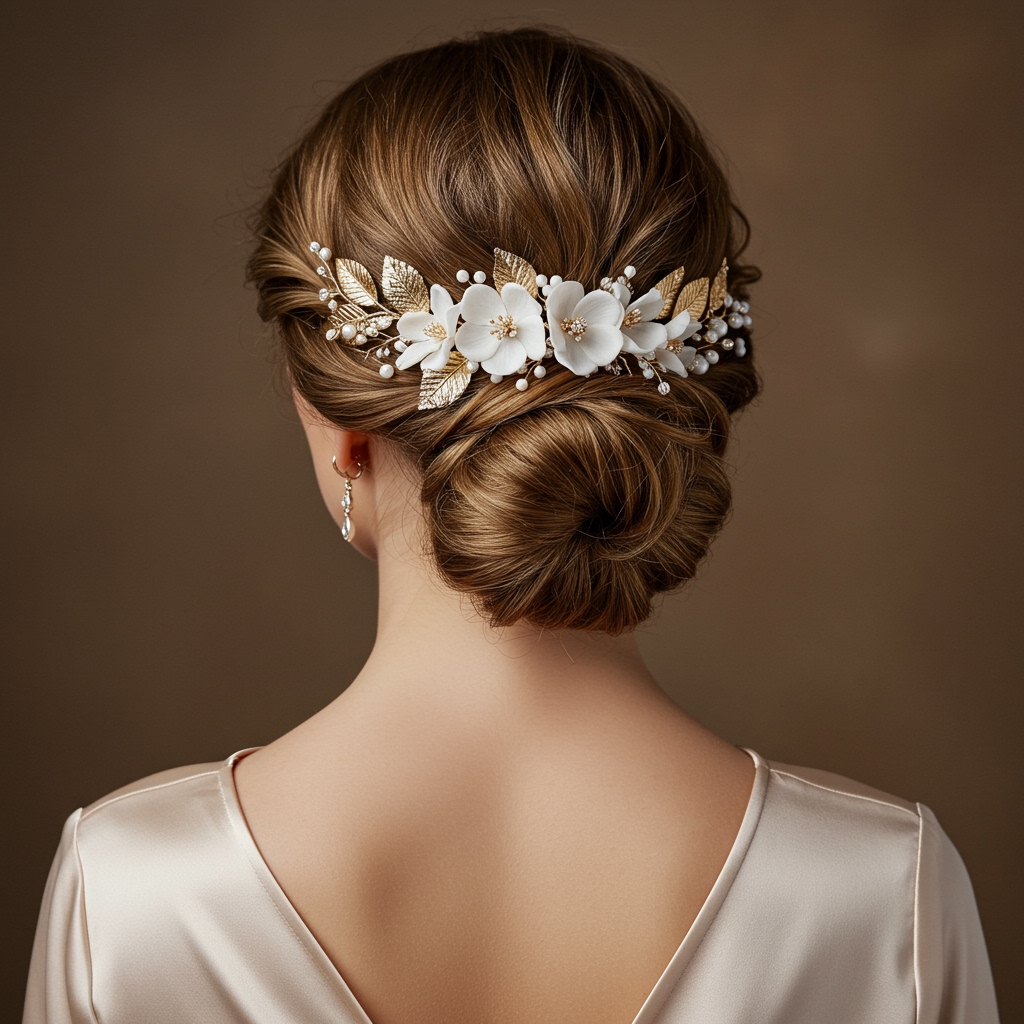 Braided Crown with Low Bun