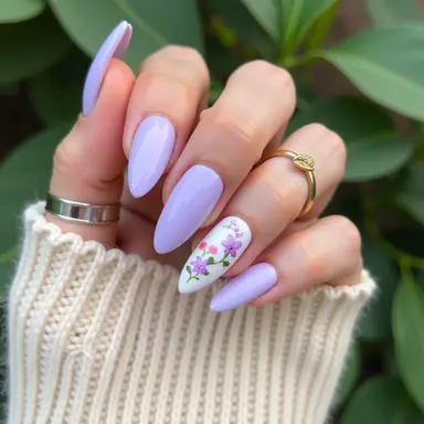 White Glam Nails