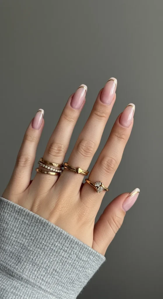 Minimal Nude Long Nails