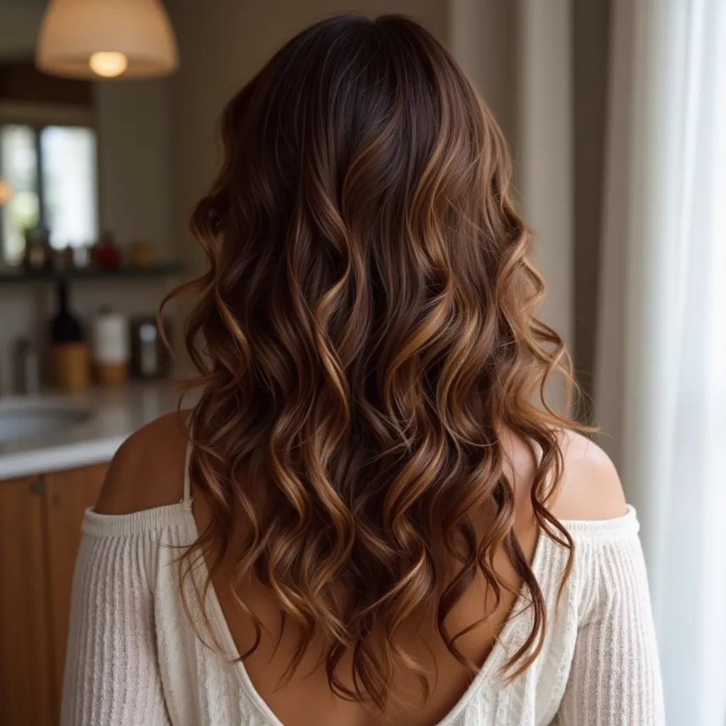 Voluminous Back Curls 