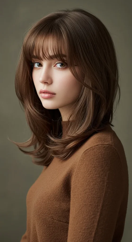 Classic Straight Bangs Look 