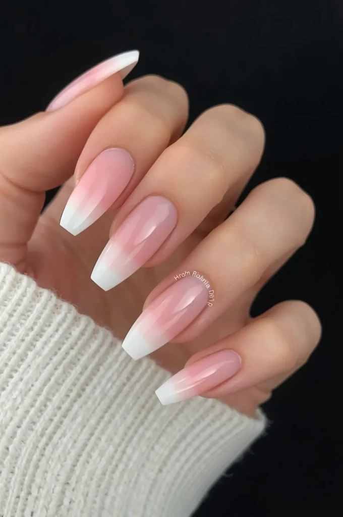 Ombre Nude nails