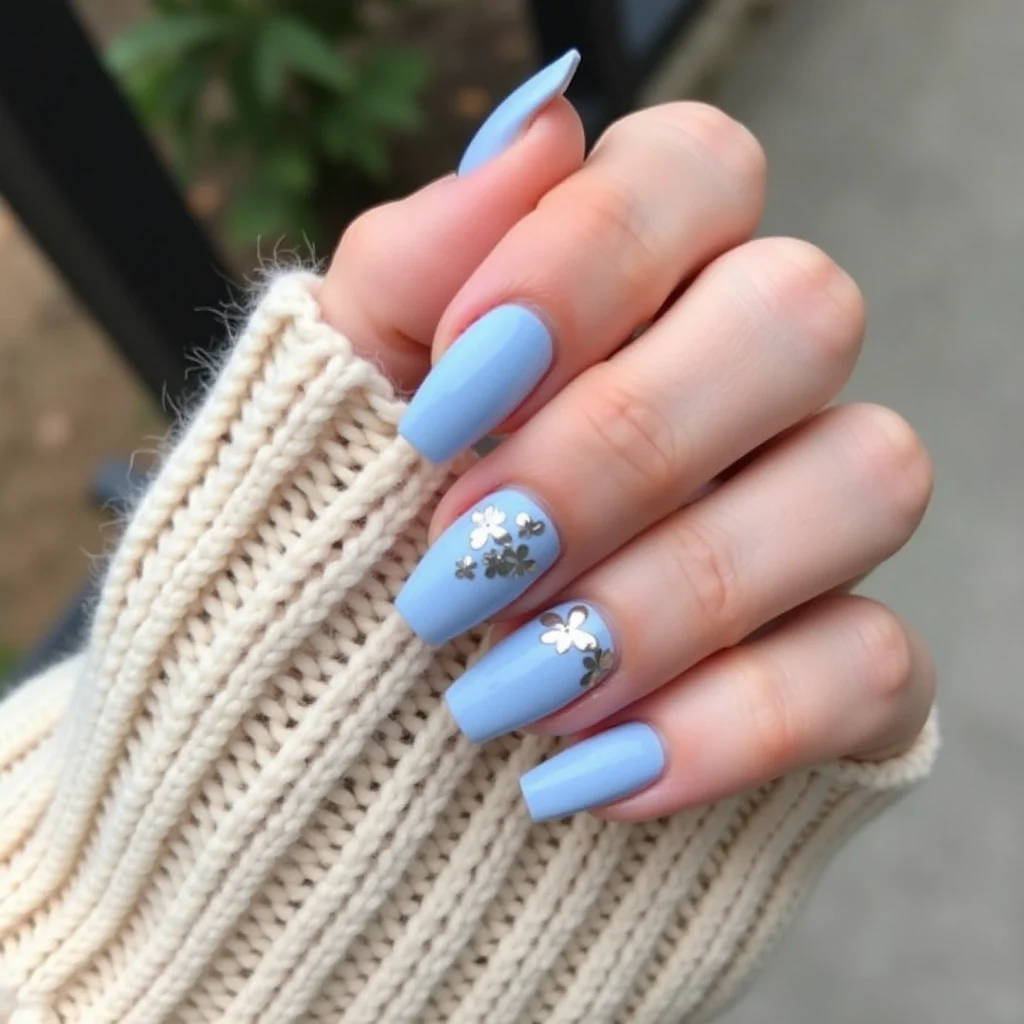 Modern Gold Nail design