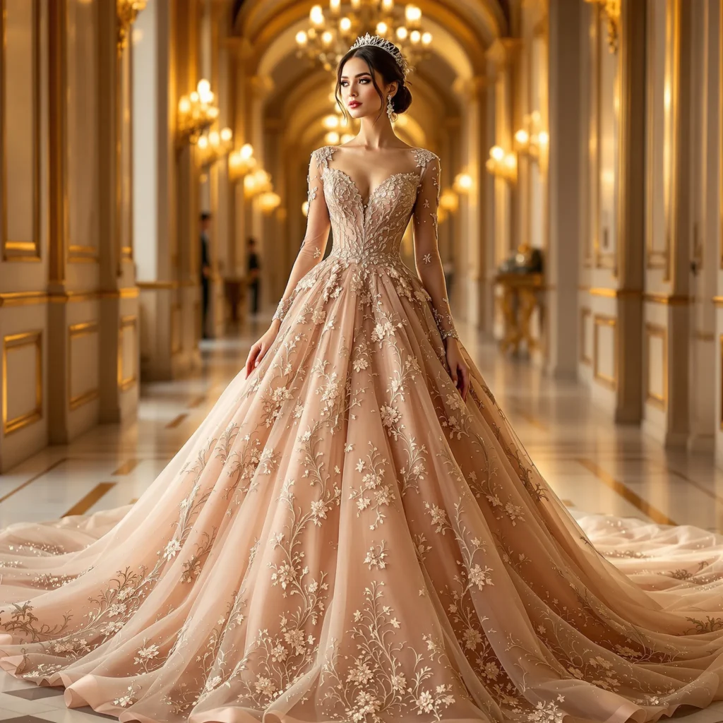 Beautiful bridal dress 