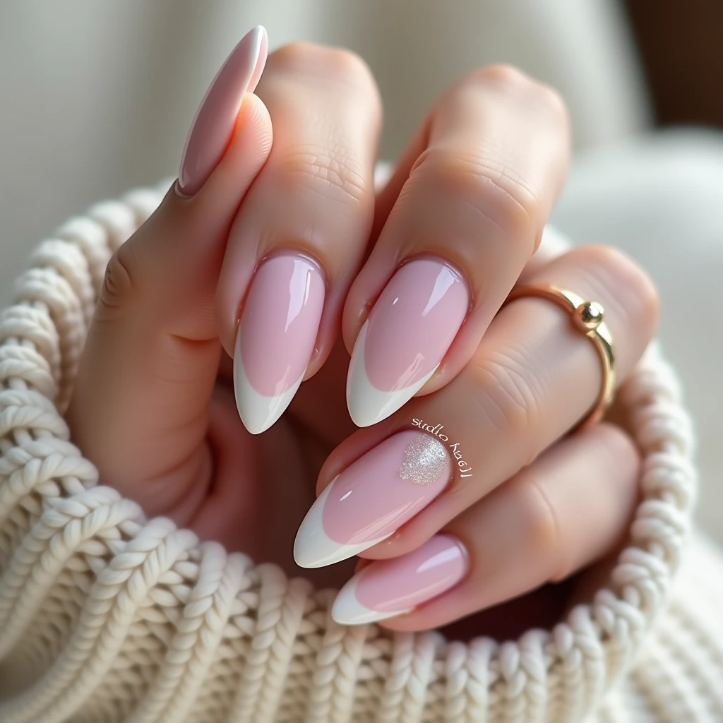 Elegant French nails