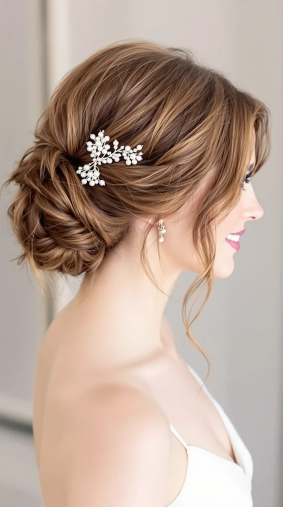 Curled Side Bun