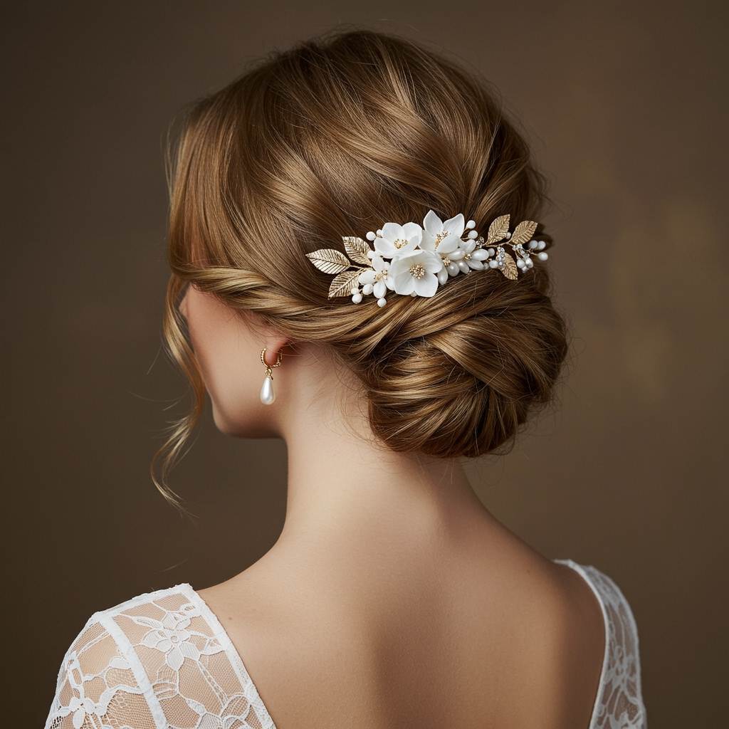 Bun with Hair Accessory