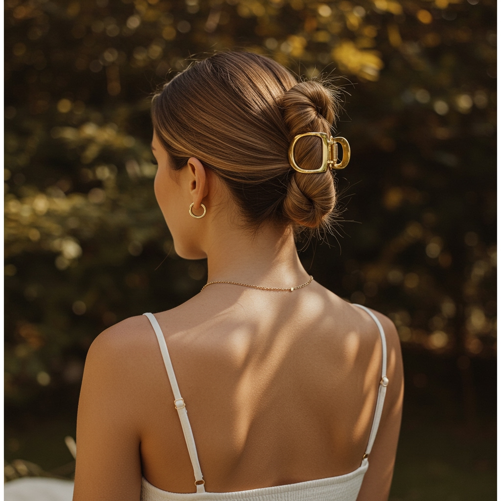Side Bun with Soft Waves