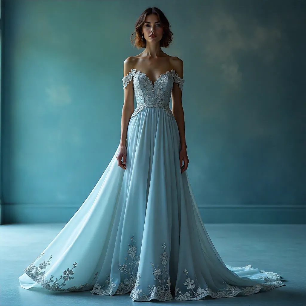 Sky Blue Princess Gown