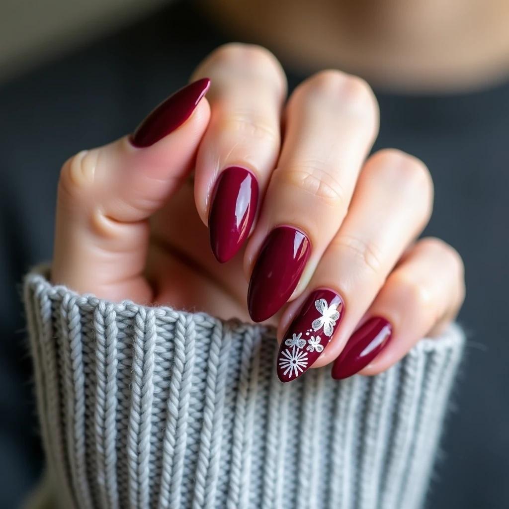 Deep Glossy Nails