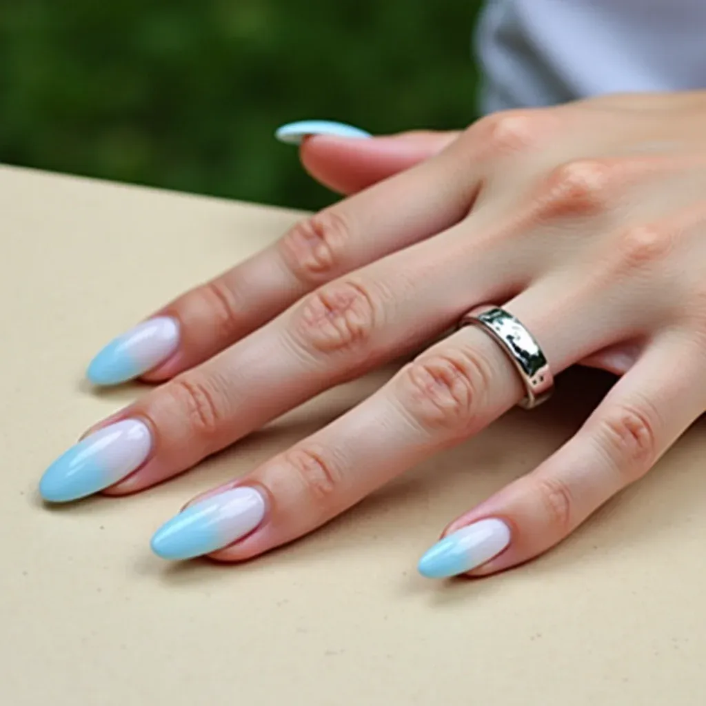 Ombre design nail